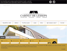 Tablet Screenshot of cabinet-de-lesseps.com